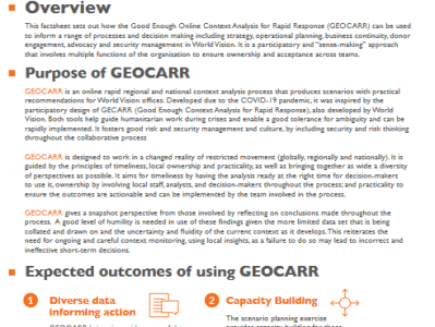 GEOCARR: Good Enough Context Analysis for Rapid&nbsp;Response