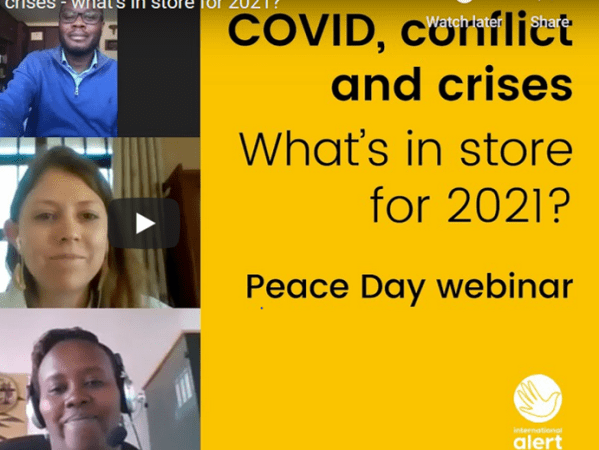 Webinar “COVID, conflict and crises: what’s in store for&nbsp;2021?”